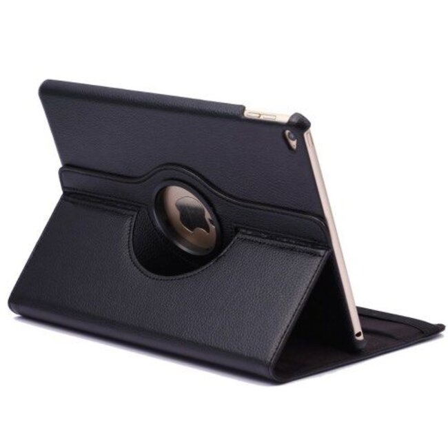 Case2go - Hoes voor de iPad 9.7 - 360 Graden Draaibare Book Case - Zwart