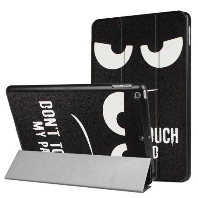 Case2go - Hoes voor de iPad 9.7 (2017/2018) - Tri-Fold Book Case - Don’t Touch My Pad