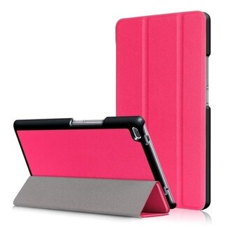 Case2go Lenovo Tab 4 8.0 hoes - Tri-Fold Book Case - Magenta