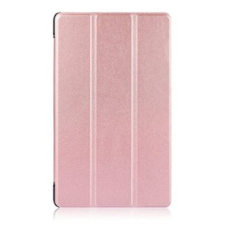 Case2go Lenovo Tab 4 8.0 hoes - Tri-Fold Book Case - Rosé-Goud