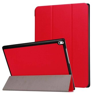 Case2go Lenovo Tab 4 10 Hoes - Tri-Fold Book Case Rood