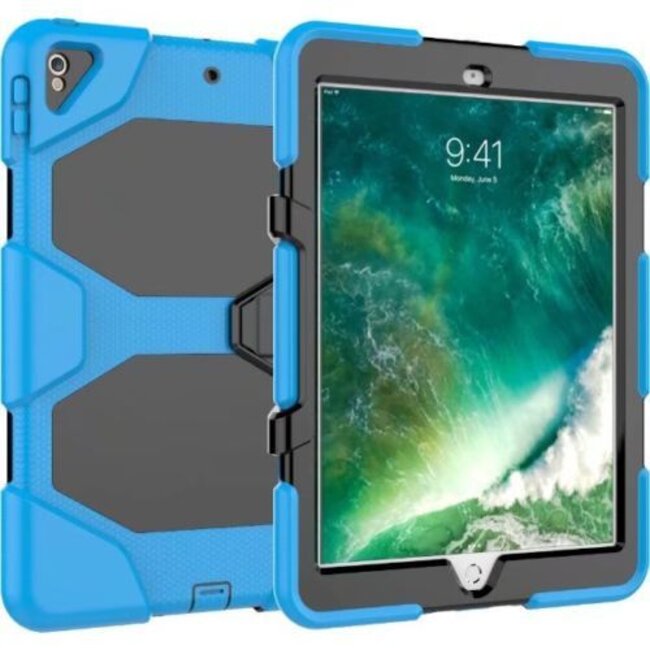 Case2go - Hoes voor Apple iPad 9.7 - Extreme Armor Case - Licht Blauw