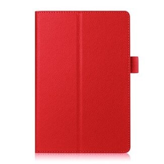 Case2go Lenovo Tab 4 8.0 - Litchi Flip Hoes - Rood