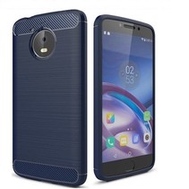 Geborstelde TPU Cover - Motorola Moto E 4th Generation - Blauw