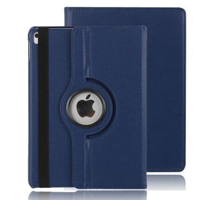 Case2go - Hoes voor de iPad Pro 10.5 (2017) - 360 Graden Draaibare Book Case - Donker Blauw