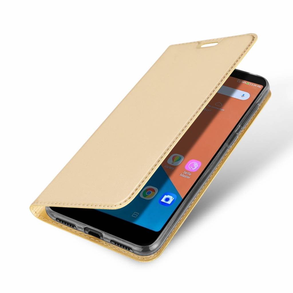 Asus Zenfone 5 Lite hoesje - Dux Ducis Skin Pro Book Case - Goud afbeelding