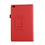 Lenovo Tab 4 8.0 - Litchi Flip Hoes - Rood