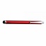 Stylus pen soft touch met clip Rood