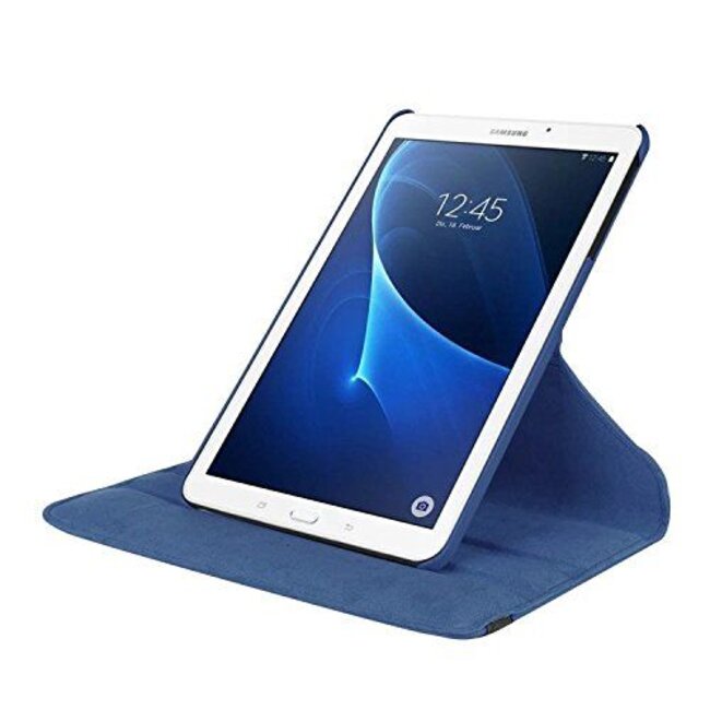 Case2go - Hoes voor de Samsung Galaxy Tab A 10.1 (2016/2018) - 360 Graden Draaibare Book Case Cover - Donker Blauw