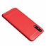 Geborstelde TPU Cover - Huawei P20 - Rood