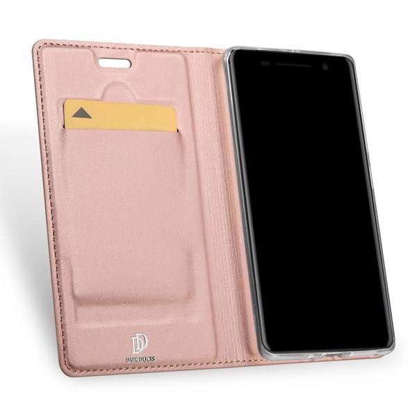Nokia 8 Sirocco / Nokia 9 hoesje - Dux Ducis Skin Pro Book Case - Roze afbeelding