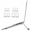 Opvouwbare laptop / macbook standaard - Aluminium - Zilver