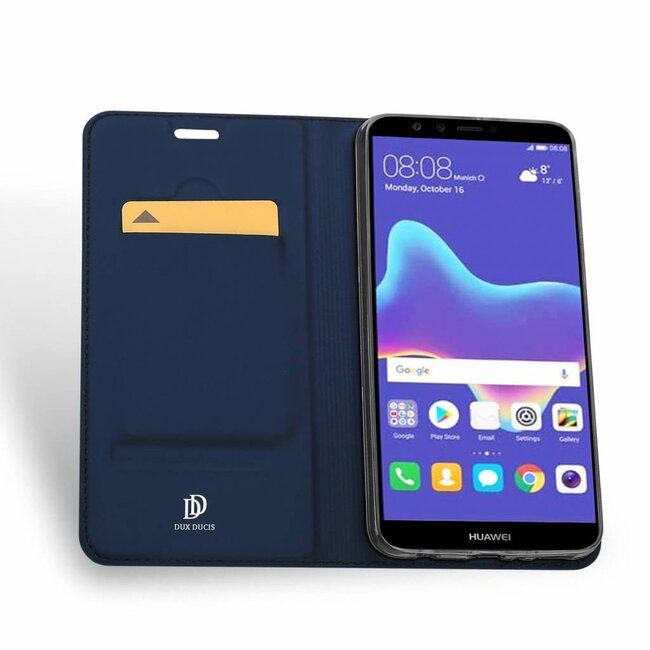 Huawei Y9 (2018) hoesje - Dux Ducis Skin Pro Book Case - Blauw