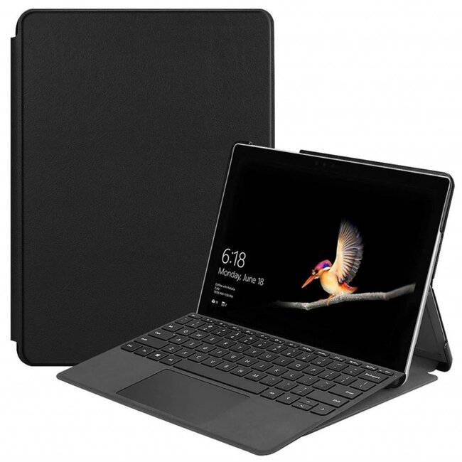 Case2go - Hoes voor de Microsoft Surface Go - Tri-Fold Book Case - Zwart