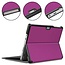 Case2go - Hoes voor de Microsoft Surface Go - Tri-Fold Book Case-Paars