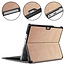 Case2go - Hoes voor de Microsoft Surface Go - Tri-Fold Book Case - Rosé- Gold