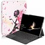 Case2go - Hoes voor de Microsoft Surface Go - Tri-Fold Book Case - Flower fairy