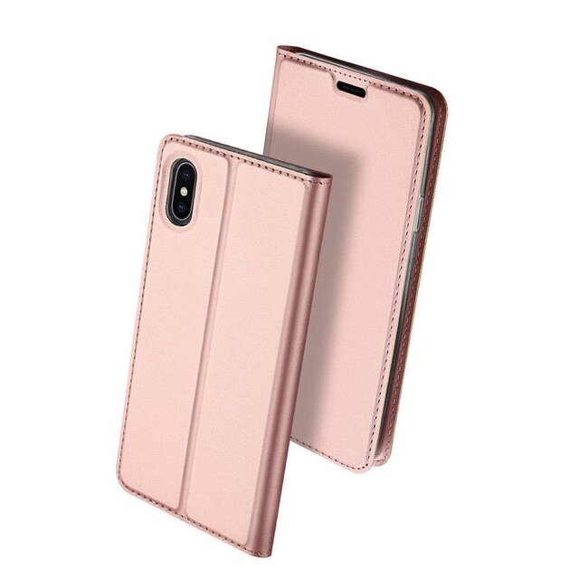 iPhone XS Max hoesje - Dux Ducis Skin Pro Book Case - Roze