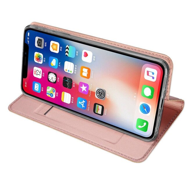 iPhone XS Max hoesje - Dux Ducis Skin Pro Book Case - Roze