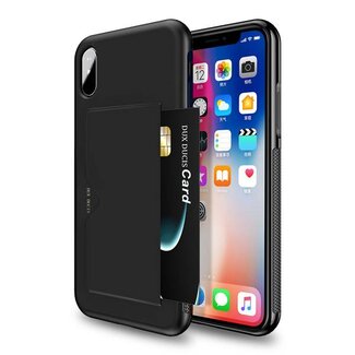 Dux Ducis Dux Ducis - iPhone XS Max hoesje - Pocard Series - Back Cover - Zwart