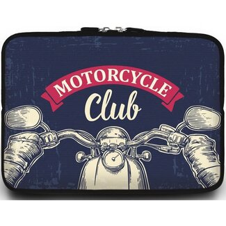 Case2go Universele Laptop Sleeve - 10.2 inch - Motorcycle Club