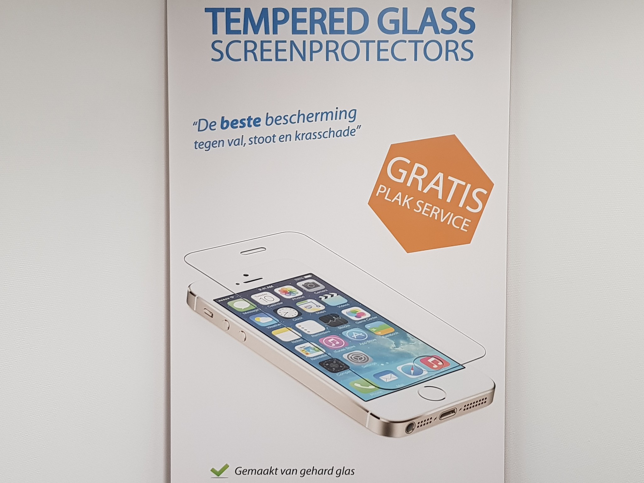 Screen protector gratis plakken