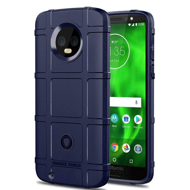 Motorola Moto G6 - Heavy Armor TPU Bumper - Blauw