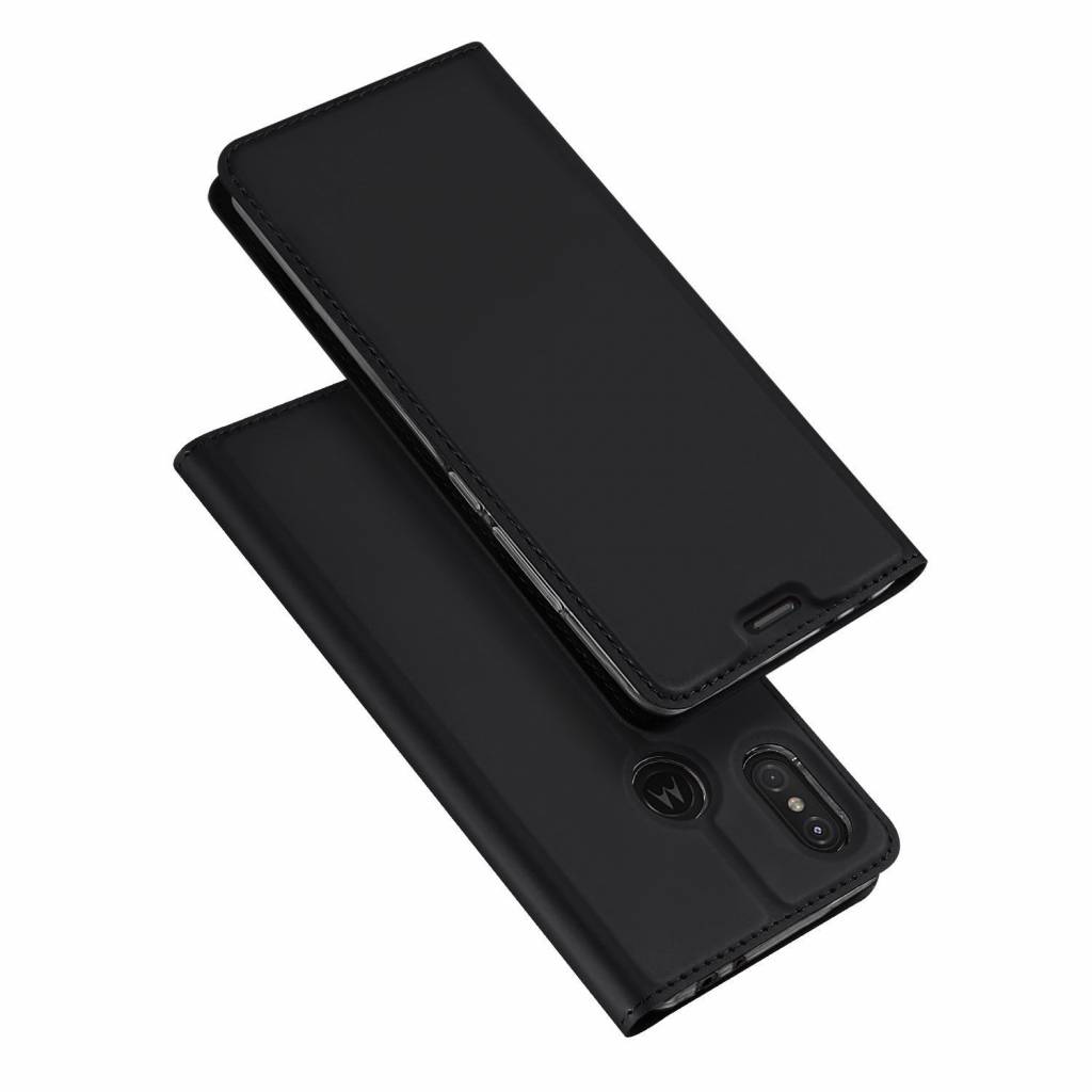 Motorola Moto One Power hoesje - Dux Ducis Skin Pro Book Case - Zwart afbeelding