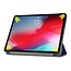 Case2go - Hoes voor de Apple iPad Pro 11 (2018/2020) - Tri-Fold Book Case - Donker Blauw