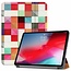 Case2go - Hoes voor de Apple iPad Pro 11 (2018/2020) - Tri-Fold Book Case - Blocks