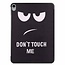 Case2go - Hoes voor de Apple iPad Pro 11 (2018/2020) - Tri-Fold Book Case - Don't touch me