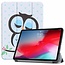 Case2go - Hoes voor de Apple iPad Pro 11 (2018/2020) - Tri-Fold Book Case - Uil