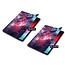 Case2go - Hoes voor de Apple iPad Pro 11 (2018/2020) - Tri-Fold Book Case - Galaxy