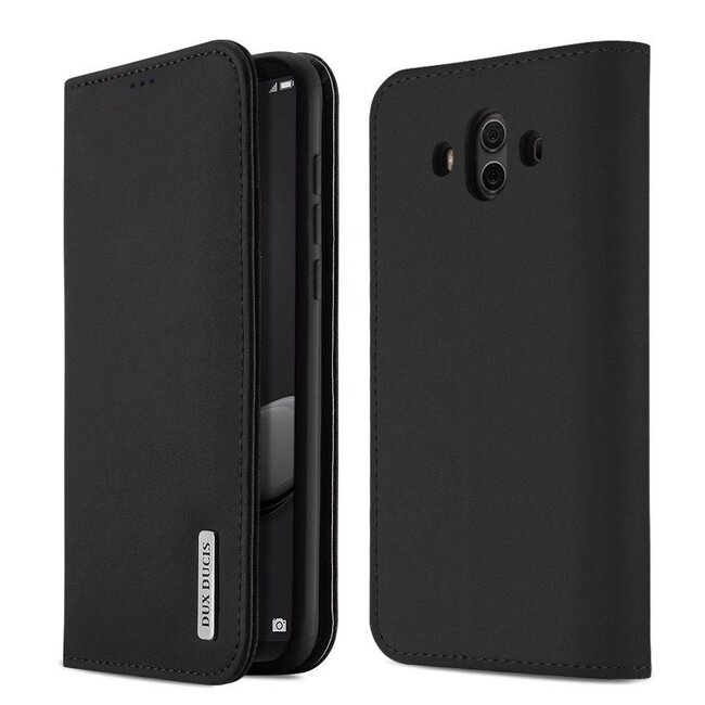 Huawei Mate 10 hoesje - Dux Ducis Wish Wallet Book Case - Zwart