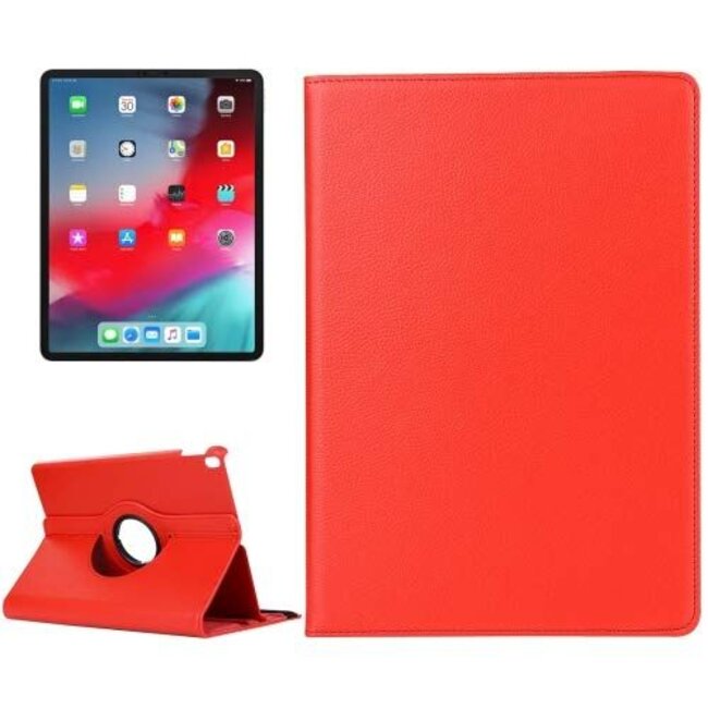 Case2go - Hoes voor de  iPad Pro 11 (2018/2020) - 360 Graden Draaibare Book Case - Rood