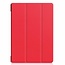 Case2go - Hoes voor de Lenovo Tab E10 (TB-X104f) - Tri-Fold Book Case - Rood