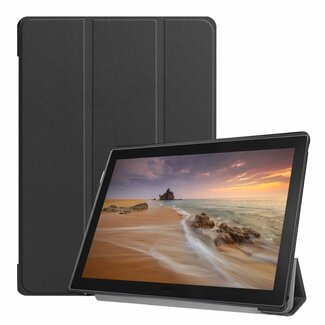 Case2go Lenovo Tab E10 hoes (TB-X104f) - Tri-Fold Book Case - Zwart