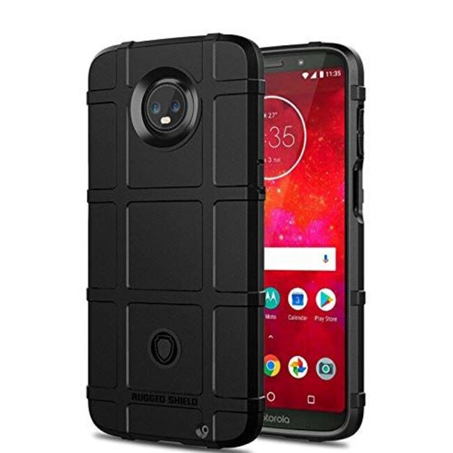 Motorola Moto Z3 Play hoes - Heavy Armor TPU Bumper - Zwart