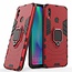 Schokbestendige back cover met ring houder - Honor 10 lite - Rood