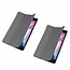 Case2go - Hoes voor de Lenovo Tab E8 hoes (TB-8304F) - Tri-Fold Book Case - Grijs