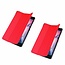 Case2go - Hoes voor de Lenovo Tab E8 hoes (TB-8304F) - Tri-Fold Book Case - Rood