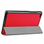 Case2go - Hoes voor de Lenovo Tab E8 hoes (TB-8304F) - Tri-Fold Book Case - Rood