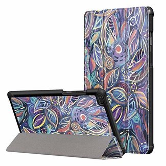 Case2go Lenovo Tab E8 hoes (TB-8304F) - Tri-Fold Book Case - Painting