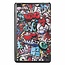 Case2go - Hoes voor de Lenovo Tab E8 hoes (TB-8304F) - Tri-Fold Book Case - Graffiti