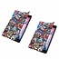 Case2go - Hoes voor de Lenovo Tab E8 hoes (TB-8304F) - Tri-Fold Book Case - Graffiti