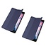 Case2go - Hoes voor de Lenovo Tab E8 hoes (TB-8304F) - Tri-Fold Book Case - Donker Blauw