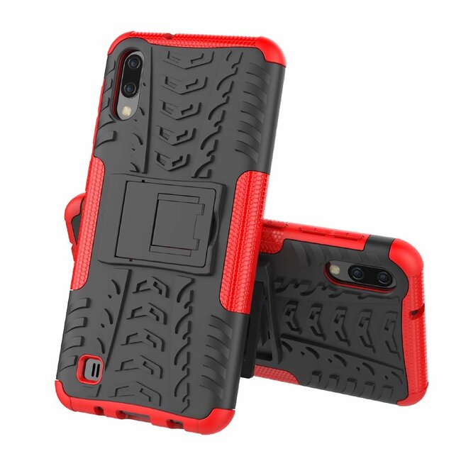 Samsung Galaxy M10 hoes - Schokbestendige Back Cover - Rood