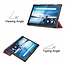 Case2go - Hoes voor de Lenovo Tab M10 - Tri-Fold Book Case (TB-X605 & TB-X505) - Donker Rood