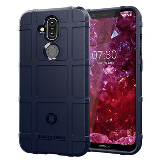 Case2go Nokia 1 Plus hoes - Heavy Armor TPU Bumper - Blauw