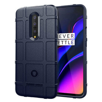 Case2go OnePlus 7 hoes - Heavy Armor TPU Bumper - Blauw